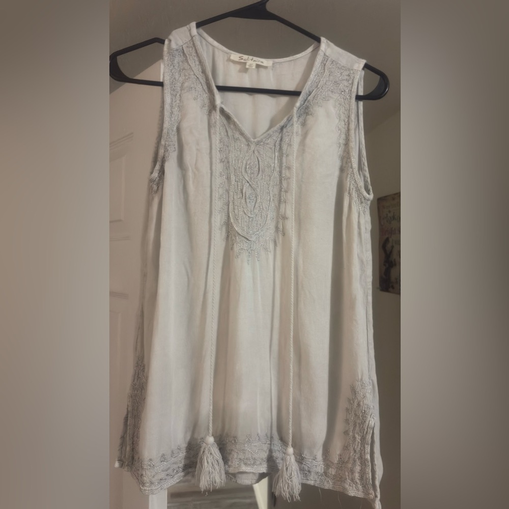Vintage grey flowy boho size medium